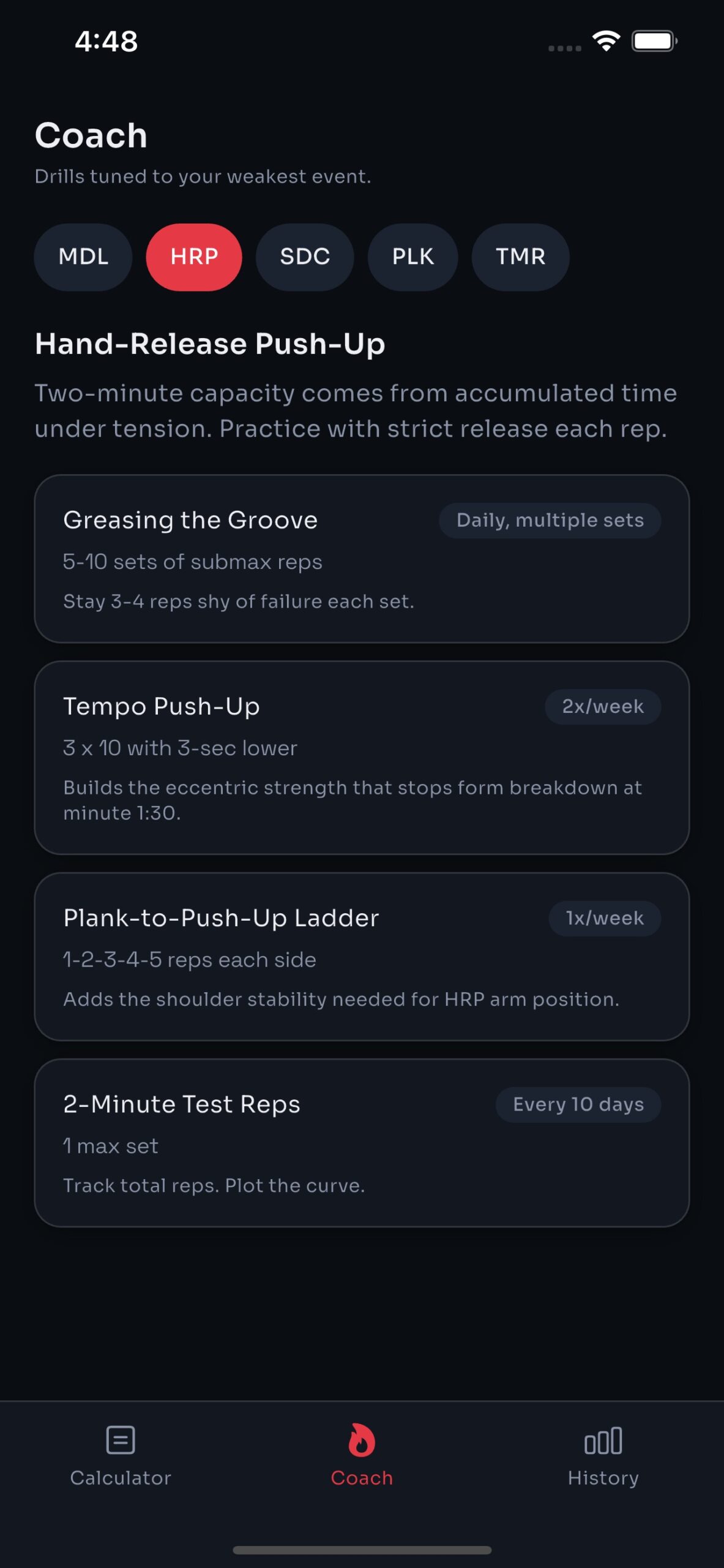 aft-pro-transition-fitness-window screenshot