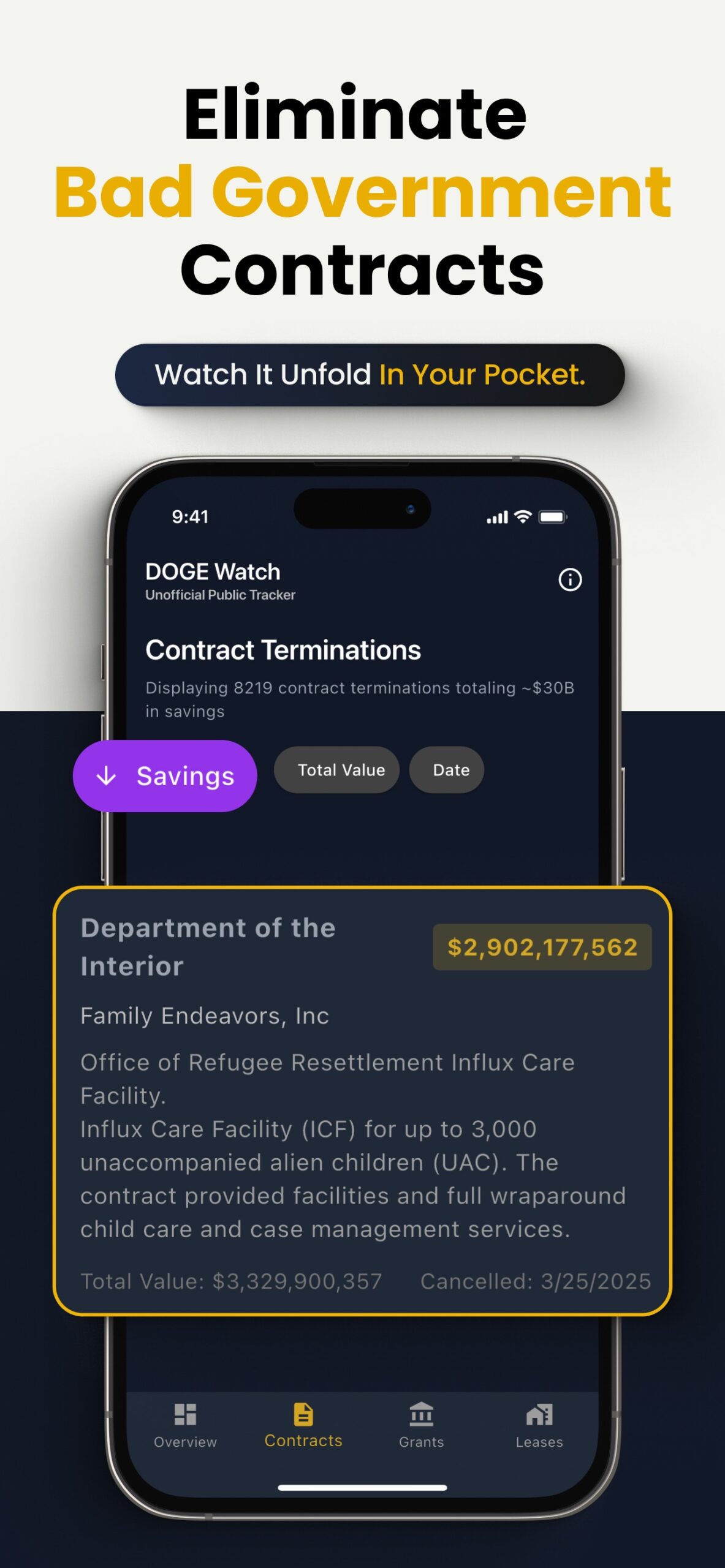 doge-watch-federal-spending-tracker-app screenshot