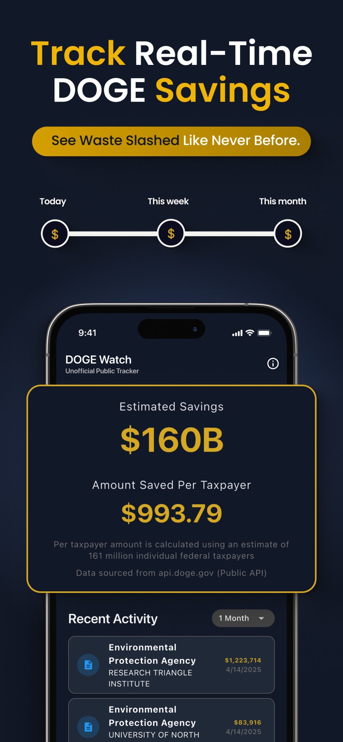 doge-watch-federal-spending-tracker-app screenshot
